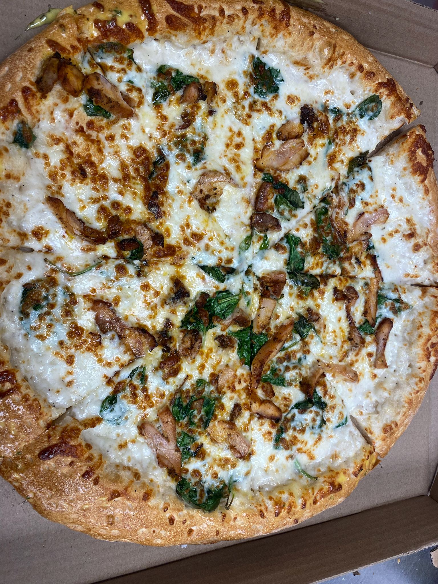 Chicken Alfredo Pizza